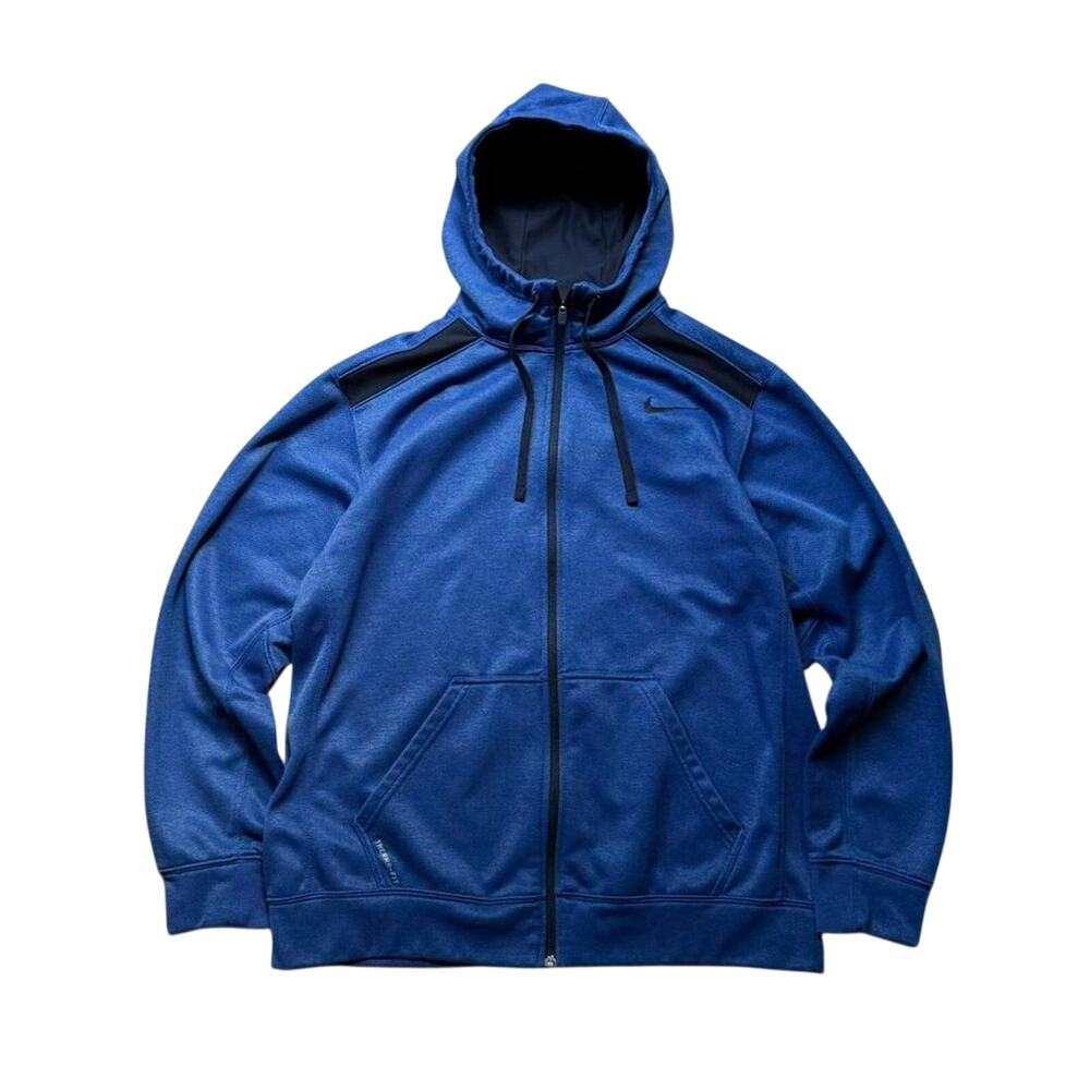 Nike Therma Fit Blue Full Zip Men's L Hoodie
